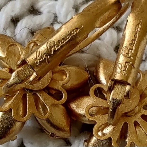 Liz Palacios’s Swarovski Crystal Lever-Back Earrings Champagne - Picture 3 of 3